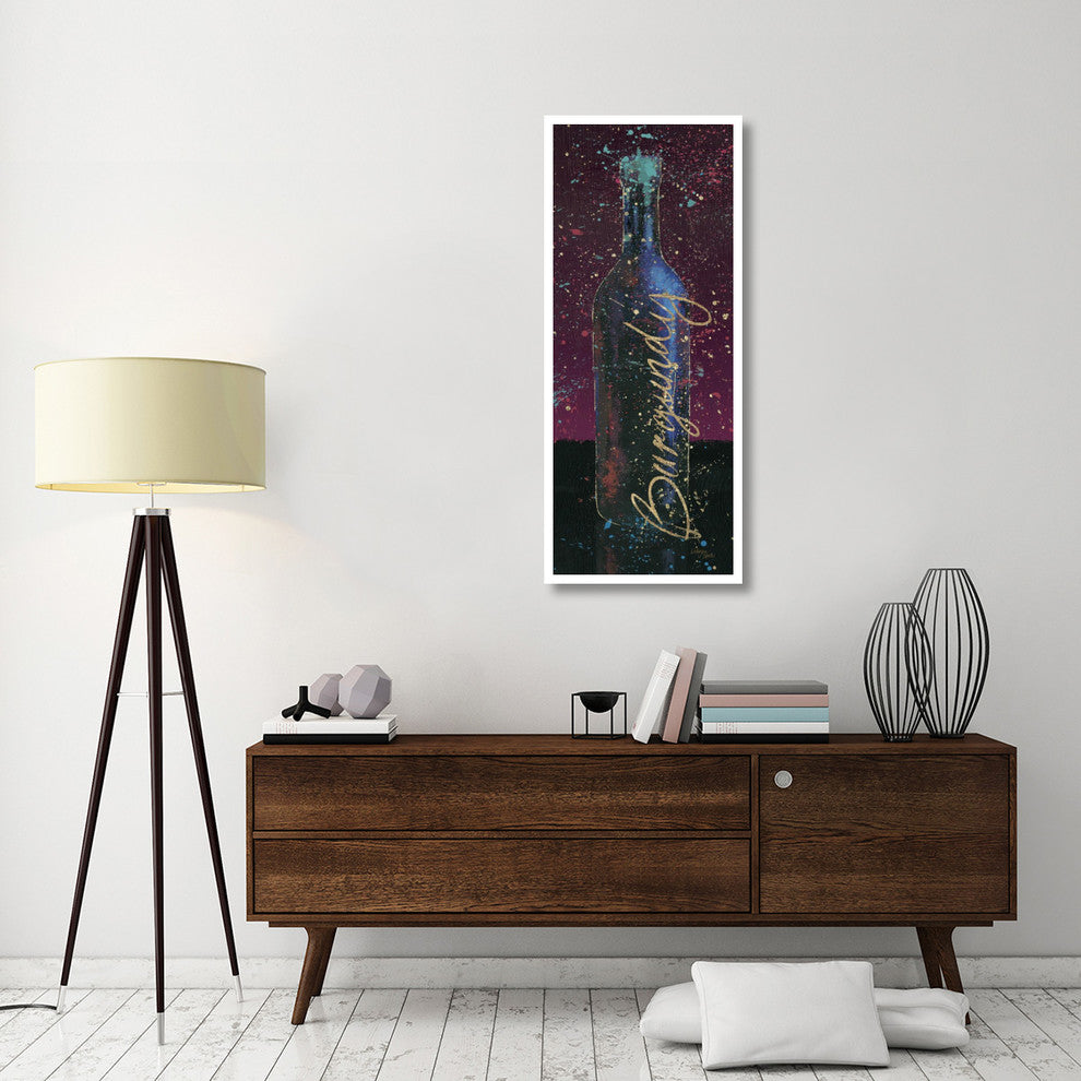 "Wine Splash Dark V" Digital Paper Print by Wellington Studio, 22"x52"
