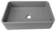 Dark Grey Rectangular Concrete Vessel Bathroom Sink