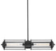 Westinghouse 6118400 Marlowe 2 Light 6"W LED Linear Chandelier - Matte Black