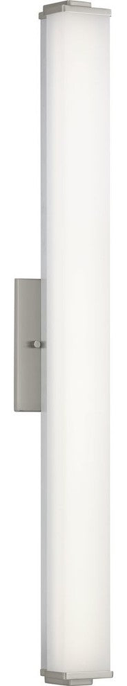Phase 2.1 LED Collection 36" Brushed Nickel White Shade Modern Bath Vanity Light