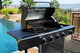 Kenmore 4 Burner with Side Burner Open Cart Gas Grill