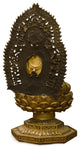 Bronze Guanyin Asian Statue with Willow Branch