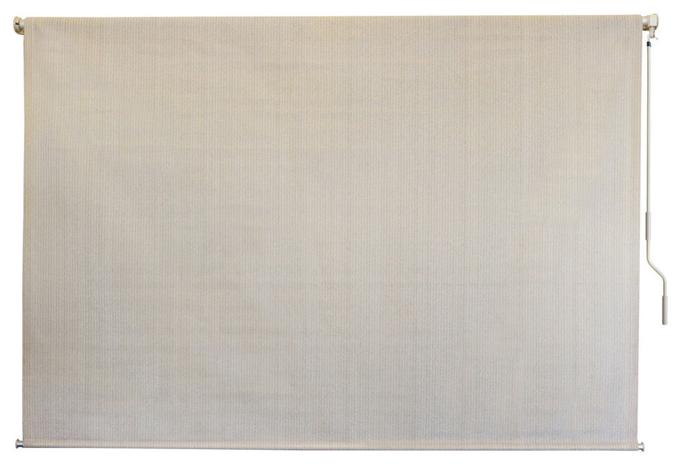 Cordless Outdoor Sun Shade, Quartz, 84" W X 72" L