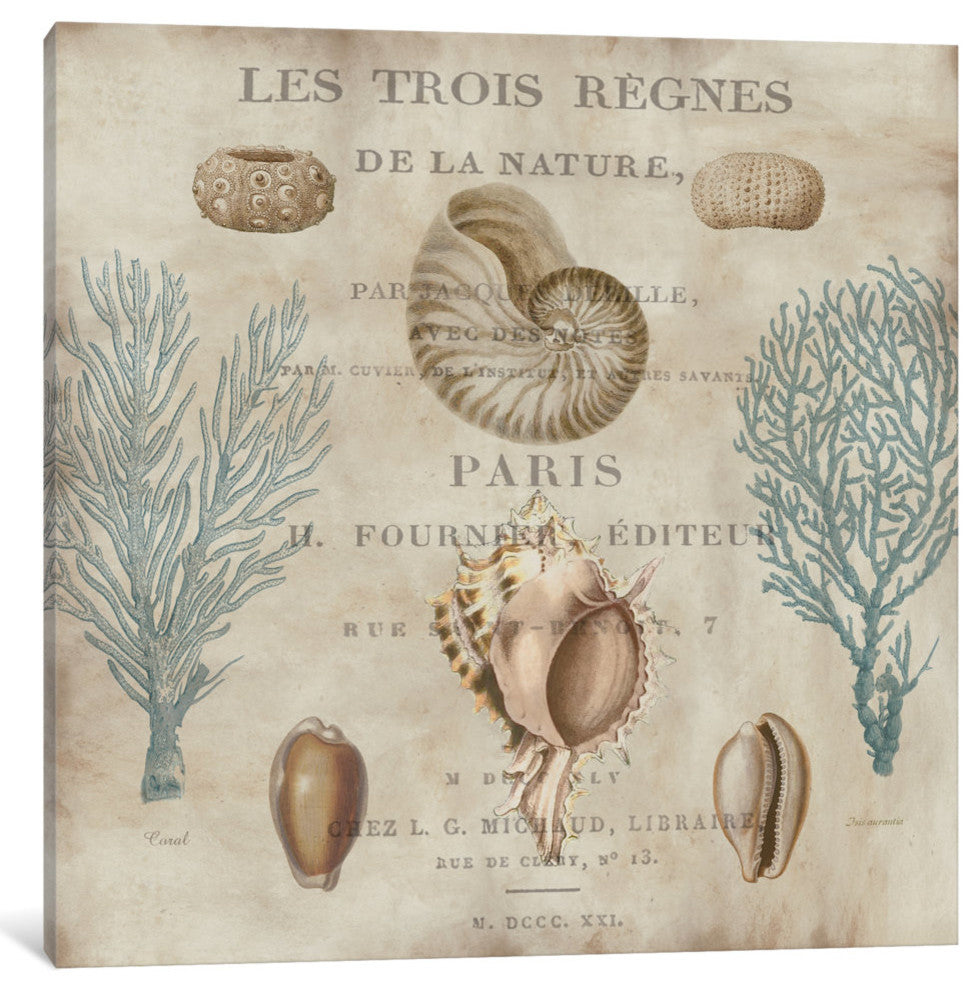 "Le Mer II" by Deborah Devellier, Canvas Print, 26"x26"