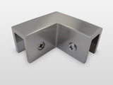 78"x55"x34" Frameless 90 Degree Shower Enclosure Wall Hinge, Brushed Nickel