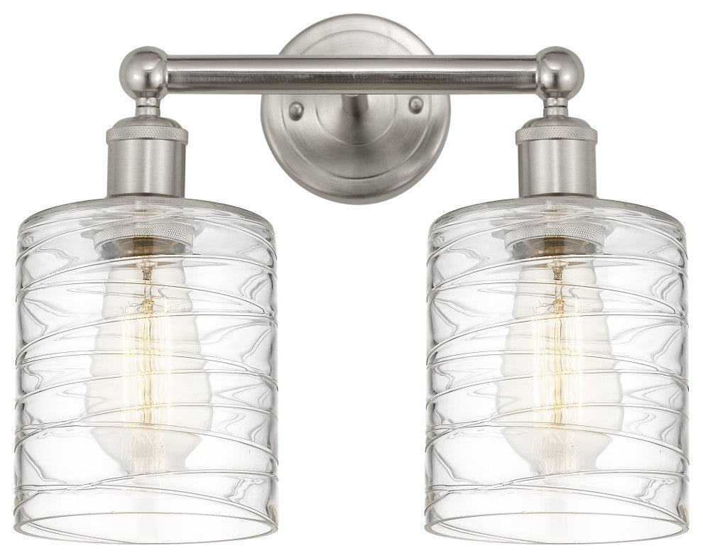 Innovations 616-2W-SN-G1113 2 Light Bath Vanity Light, Brushed Satin Nickel