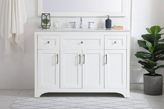 48" Single Bathroom Vanity, White