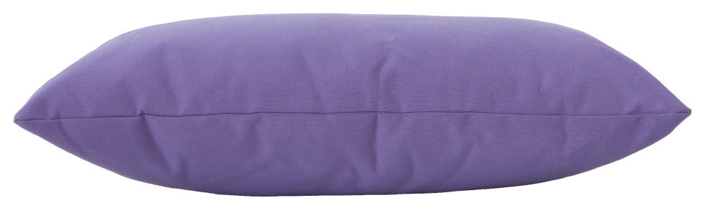 GDF Studio Coronado Outdoor Water Resistant Rectangular Throw Pillow, Purple, Si