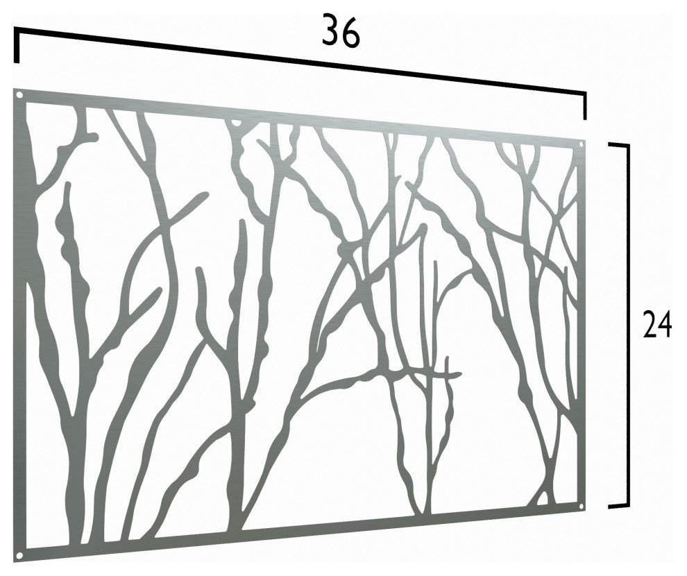 Three Square Metal Wall Panel