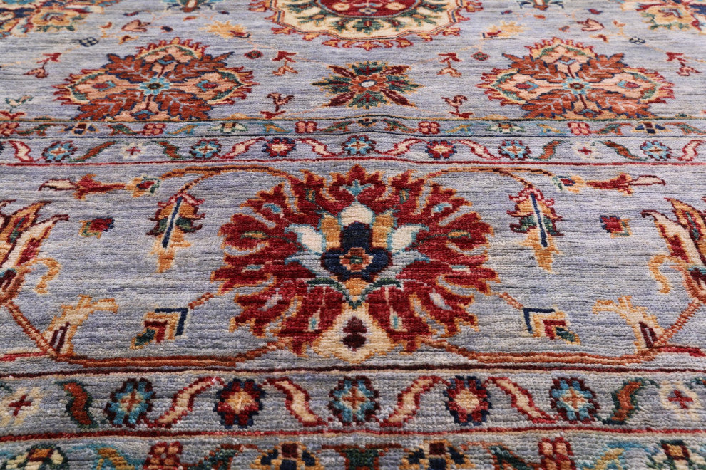 Persian Tabriz Handmade Wool Rug 8' 9" X 11' 11" Q7415