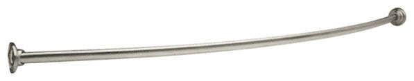 Delta 5' Shower Rod With Bracket, Stainless Steel