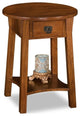 Leick Furniture Wood Anyplace Side Table in Russet Oak