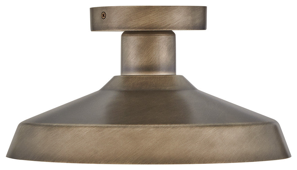 Hinkley Forge 12' Medium Outdoor Flush Mount Light, Burnished Bronze