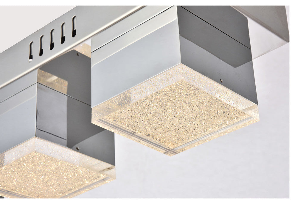 Elegant Lighting 5100F3C Maria Theresa 3-Light Flush Mount