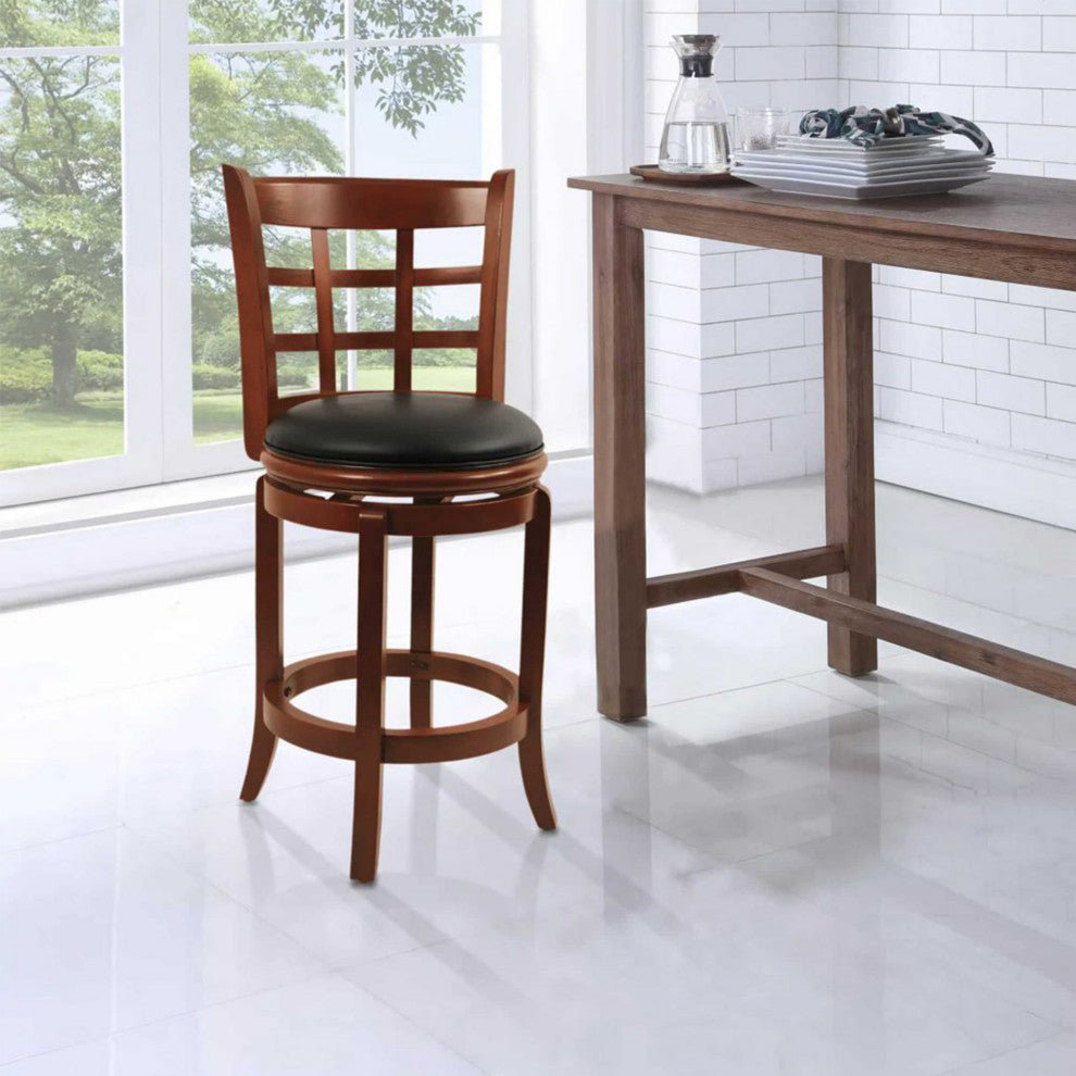 Kyoto Swivel Counter Stool, Cherry