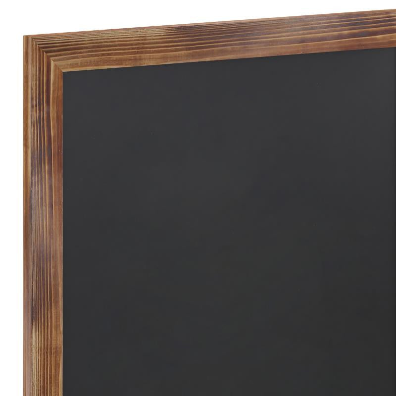 Canterbury Wall Mount Magnetic Chalkboard Sign Set, Torched Brown, 24" X 36"