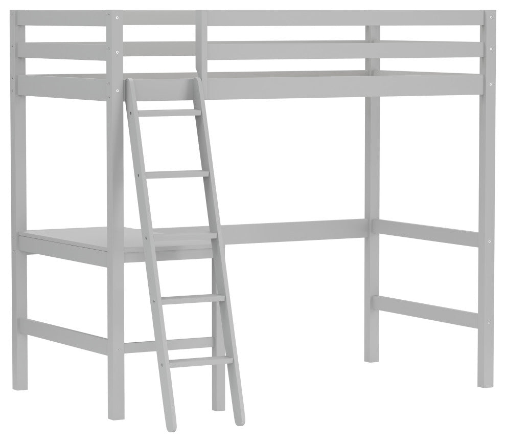 Hillsdale Caspian Twin Loft Bed, Gray