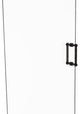 Contemporary 8" Dotted Accent Back to Back Shower Door Pull, Venetian Bronze