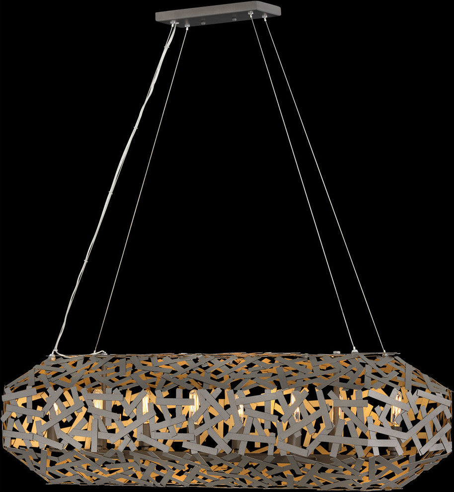Fredrick Ramond Kestrel Eight Light Linear, Metallic Matte Bronze
