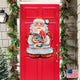 Kitten Holiday Santa, Wooden Decorative Door Hanger