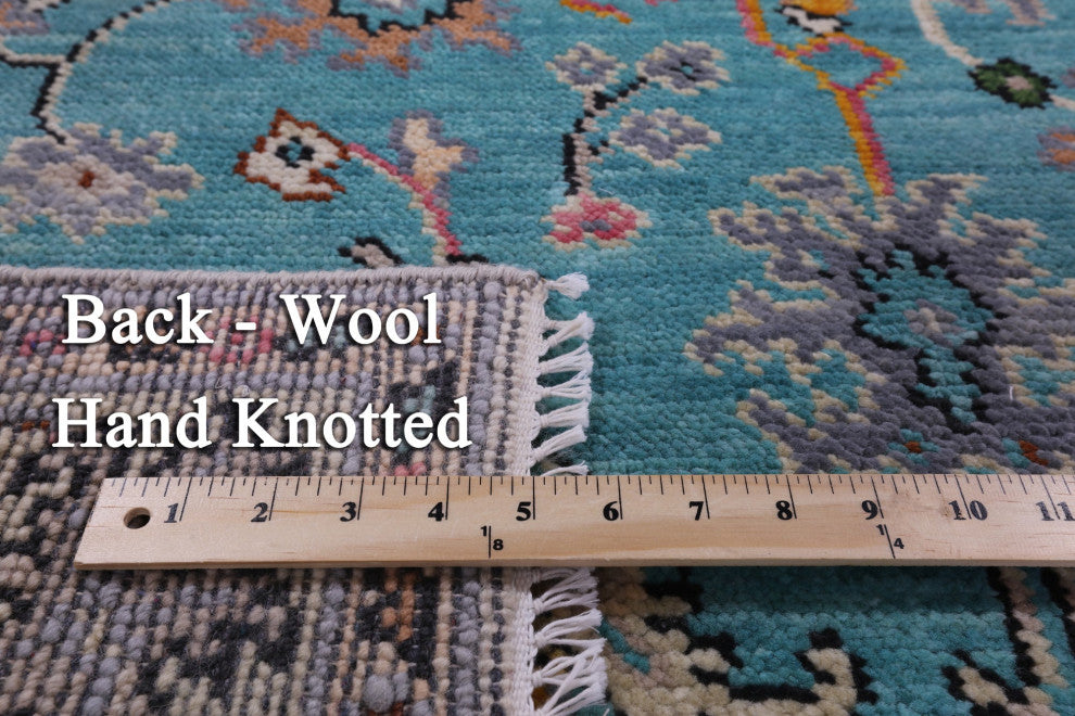 Turkish Oushak Hand-Knotted Wool Rug 4' 1" X 6' 1" - Q15890