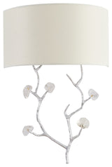 Bethel International LA37W14SL 1-Light Wall Sconce, Silver