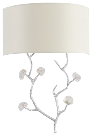 Bethel International LA37W14SL 1-Light Wall Sconce, Silver