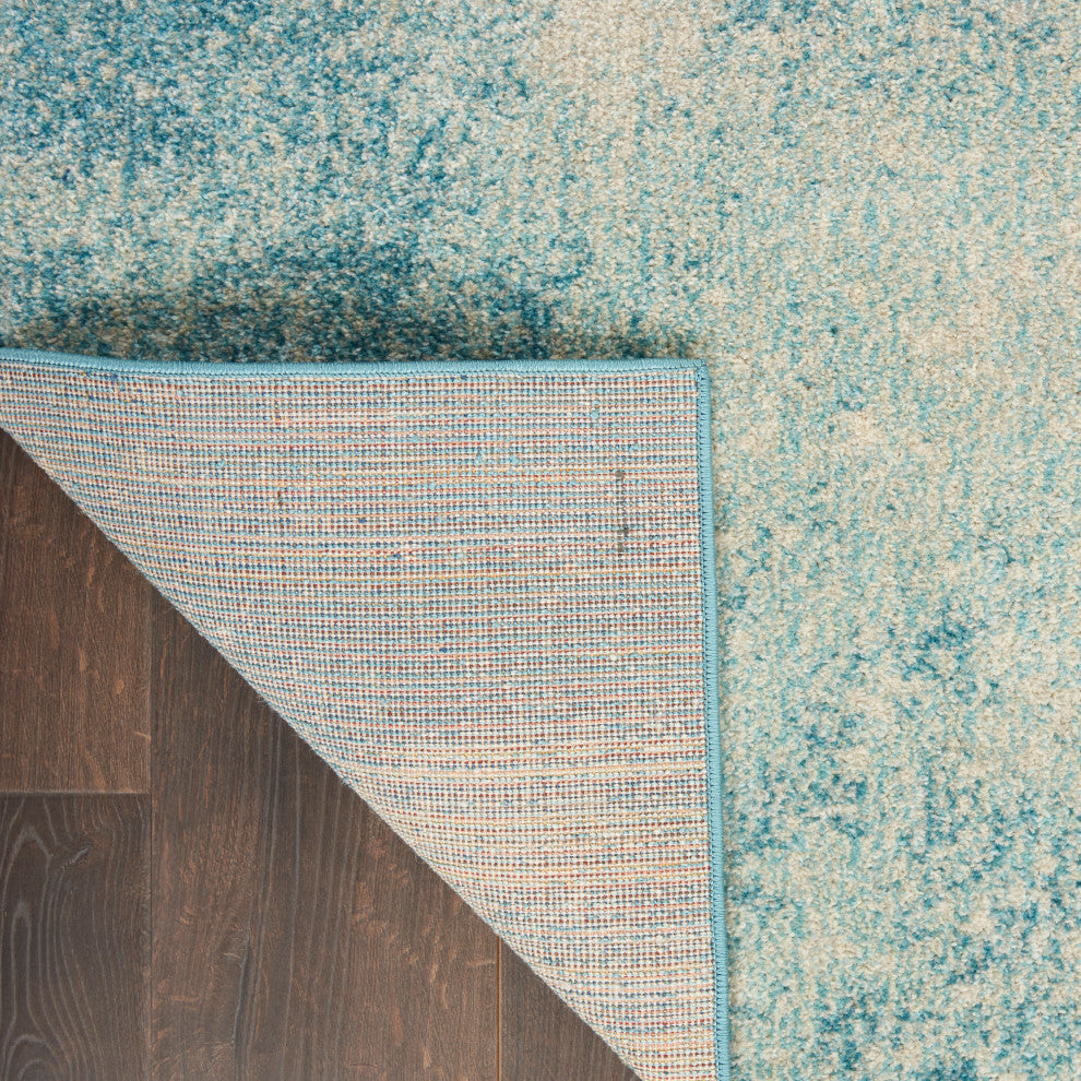 Nourison Passion 9' x 12' Navy Light Blue Modern Indoor Area Rug