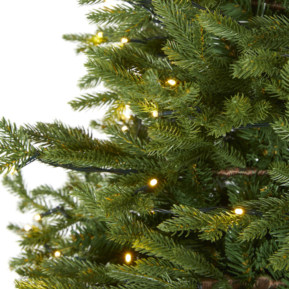 6ï¿½Wyoming Spruce Christmas Tree/ 400 Clear LED Lights and 1045 Bendable Branches