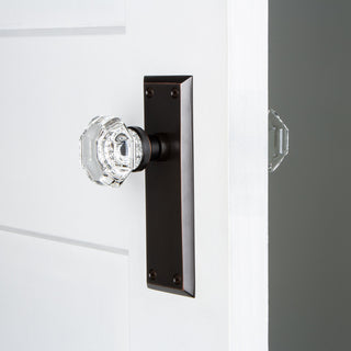 New York Plate Double Dummy Waldorf Door Knob