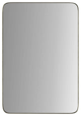 Highland Framed Rounded Rectangle Mirror, Nickel