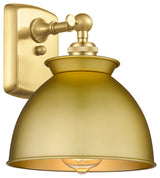 Adirondack 1-Light 8" Wall-Mounted Sconce, Satin Gold Shade