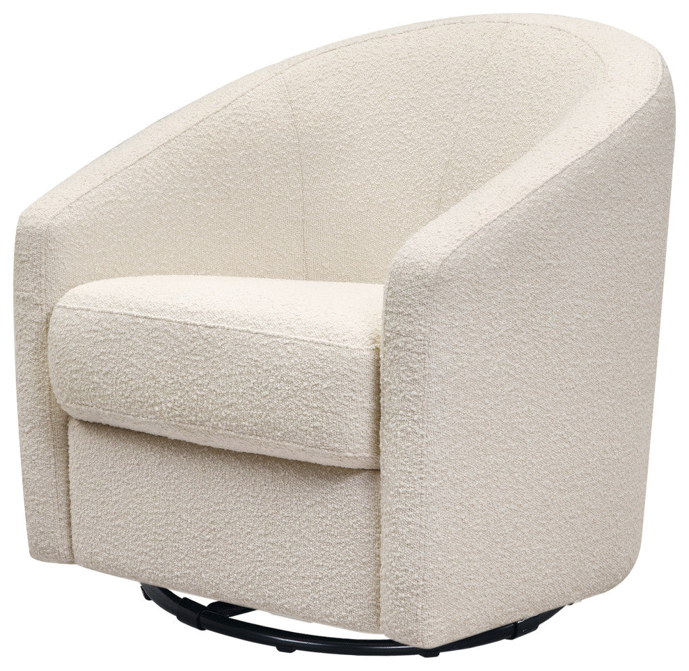 Madison Swivel Glider, Ivory Boucle