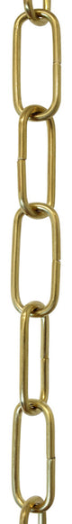 Brass Standard Link Chandelier Chain, 3', Polished Brass, U40