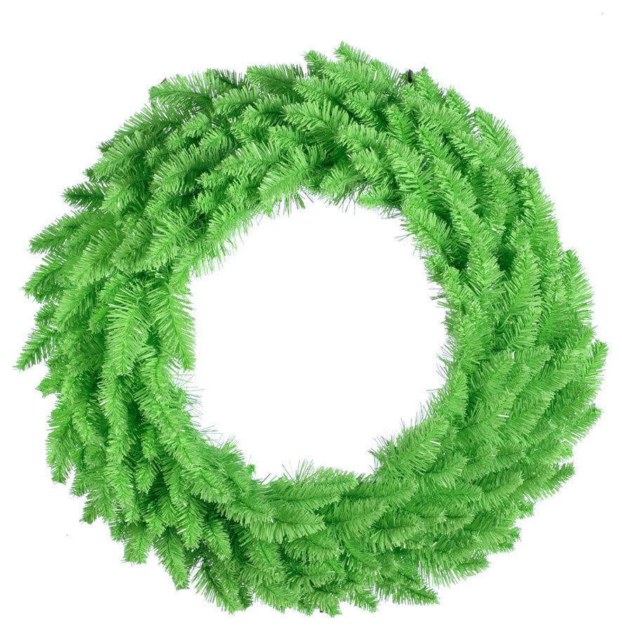 Vickerman 30" Lime Wreath, Dura-Lit 260 Tips, 100 Lime, LED