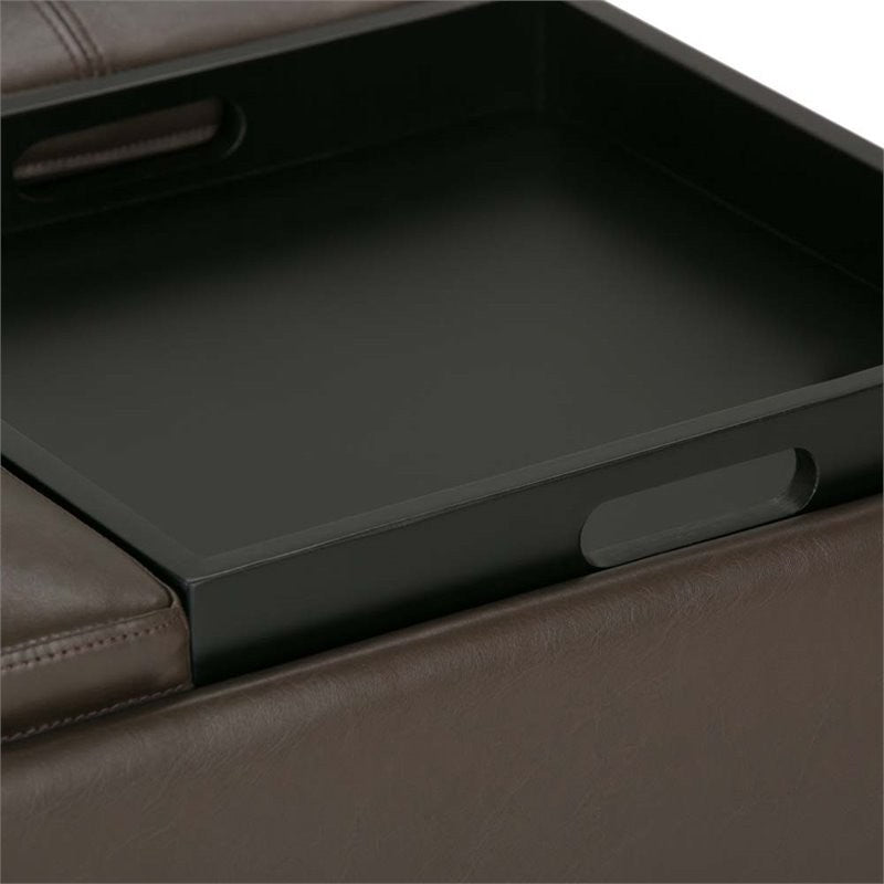 Avalon Square Coffee Table Storage Ottoman