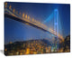 Bosphorus Bridge at Night Istanbul, Landscape Canvas Art Print, 40"x30"