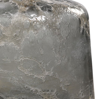 Uttermost 17840 Storm 6-1/4"W Glass and Iron Bottles - Set of 2 - Charcoal /