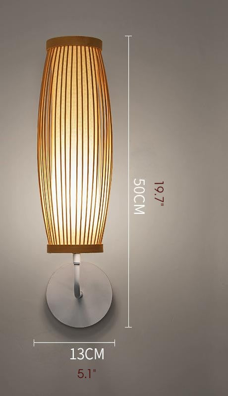 Rubi | Modern Japanese Bamboo Wall Lamp