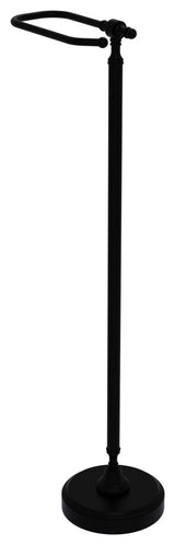 Retro Wave Free Standing Toilet Tissue Holder, Matte Black