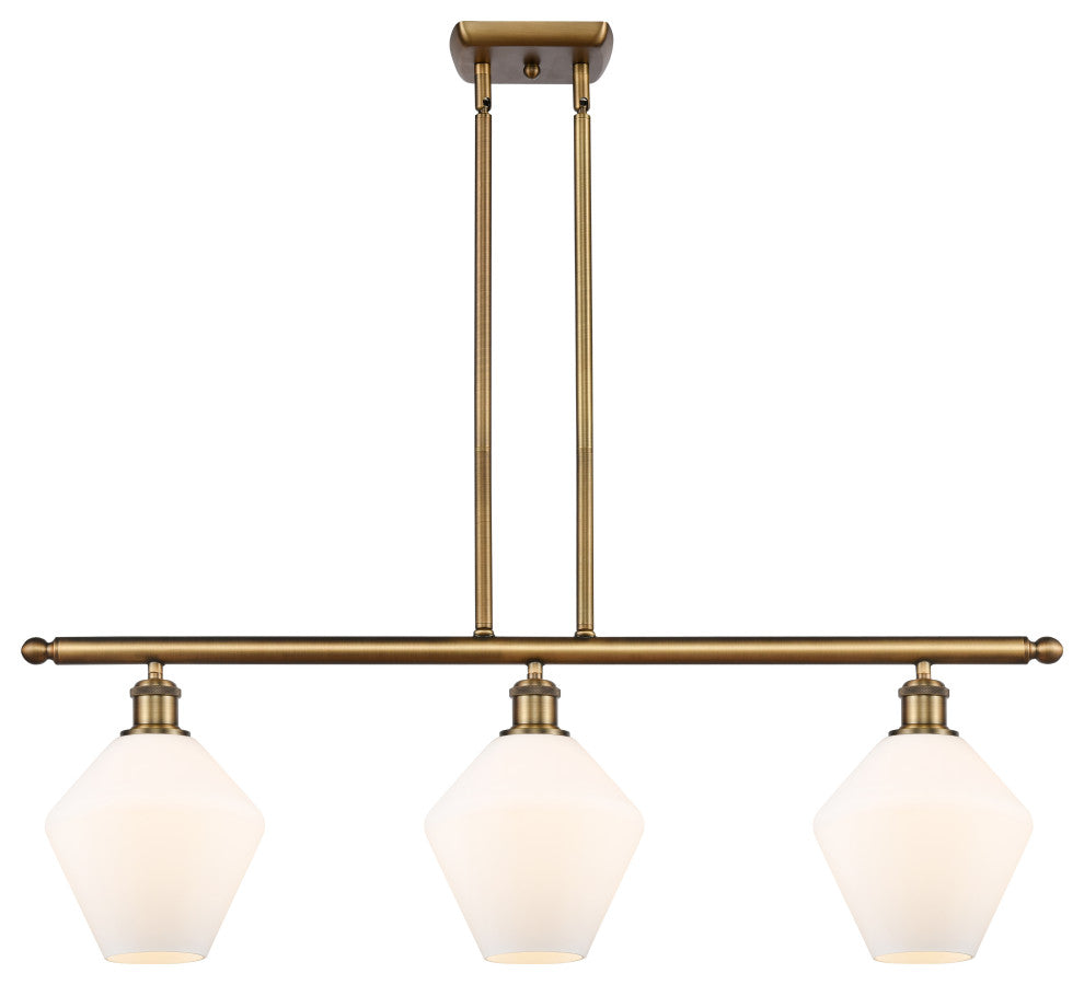 Innovations 516-3I-BB-G651-8-LED 3-Light Island Light, Brushed Brass