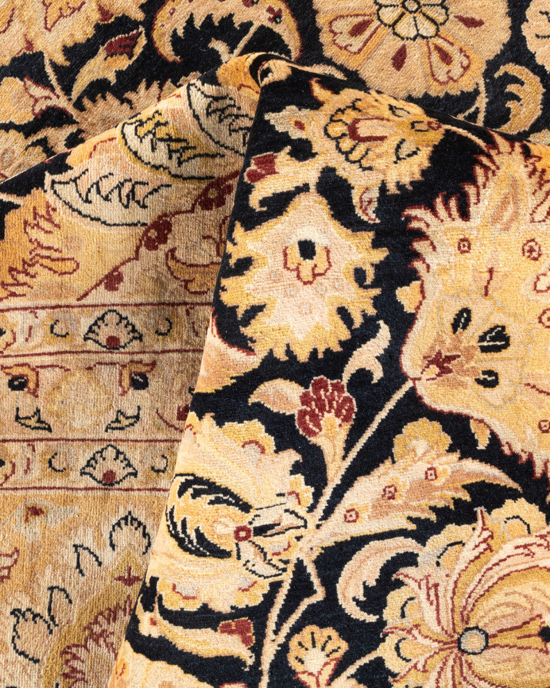 Mogul, One-of-a-Kind Hand-Knotted Area Rug Black, 12' 4" x 18' 7"