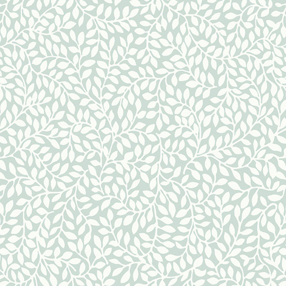 Laura Ashley Little Vines Wallpaper, Duck Egg