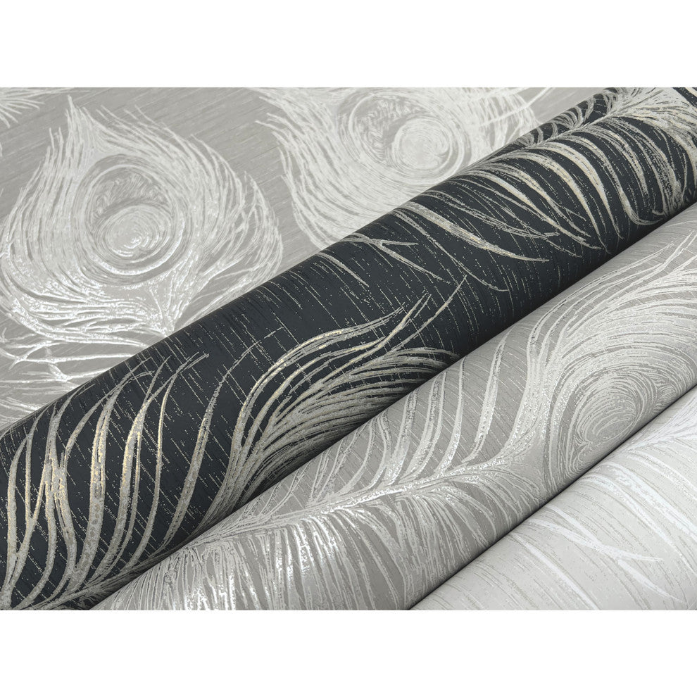 Mink Regal Peacock Wallpaper