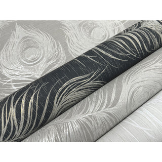 Mink Regal Peacock Wallpaper