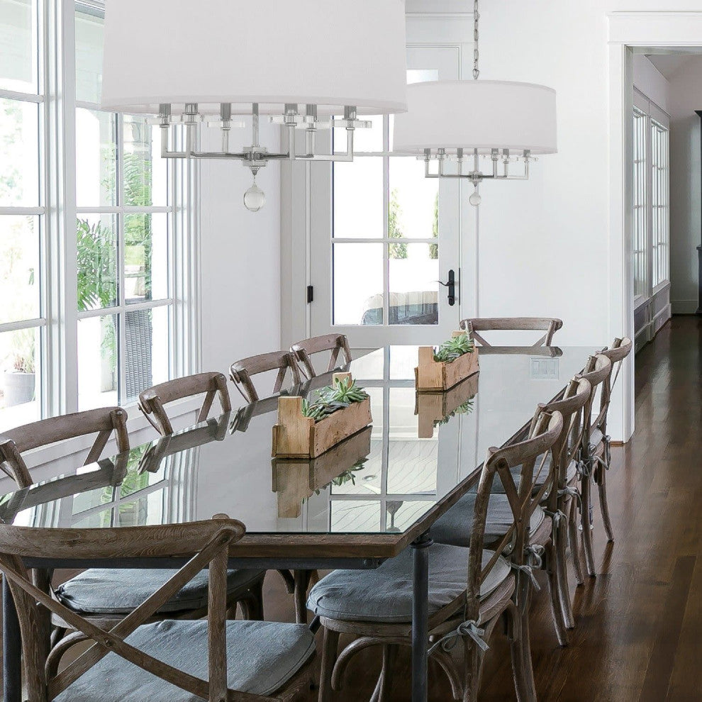 Crystorama Lighting Group 8116 Paxton 6 Light 26"W Drum - Aged Brass