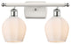 Innovations 516-2W-WPC-G461-6-LED 2 Light Vanity Light, White, Polished Chrome