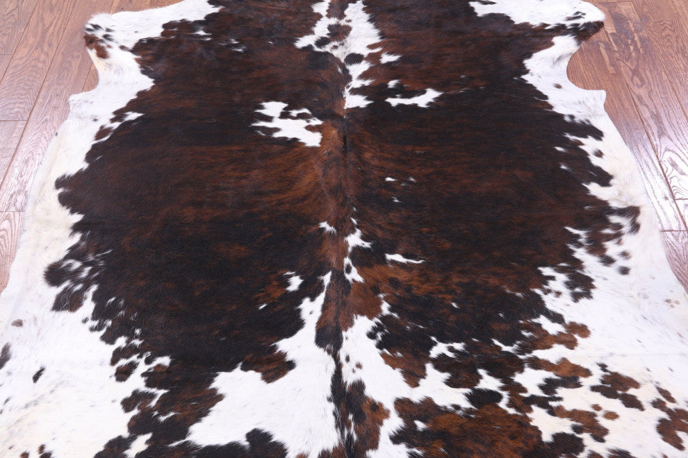 Organic Natural Hair-On Cowhide Area Rug 6' 11" X 6' 7" C1469