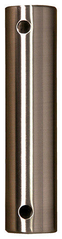 36" Stainless Steel Downrod, Plated Brushed Nickel