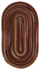 Bangor Braided Oval Rug, Cinnamon 4'x6'
